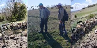 Yukarköy mezarlığı temizlenerek ağaçlandırıldı