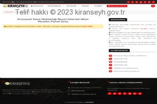 Kıranşeyh köyü yeni web sitesi hatalı üye giriş sayfası görünüşü