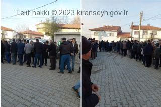 Kıranşeyh Köyünde 2023 yılı Ramazan bayramı namazı ve bayramlaşma.