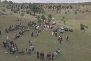 Kıranşeyh köyü 2022 yılı şenlik alanının drone ile çekilmiş fotoğrafı