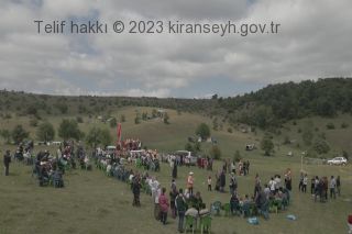 Kıranşeyh köyü 2022 yılı şenlik alanının drone ile çekilmiş fotoğrafı