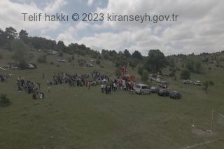 Kıranşeyh köyü 2022 yılı şenlik alanının drone kamerası ile çekilmiş fotoğrafı