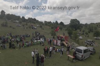 Kıranşeyh köyü 2022 yılı şenlik alanının drone ile çekilmiş fotoğrafı