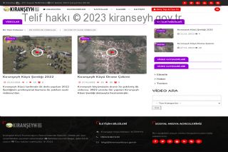 Kıranşeyh köyü yeni web sitesi videolar sayfası görünüşü