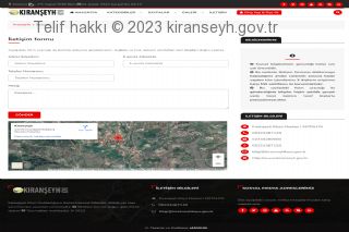 Kıranşeyh köyü yeni internet sitesi iletişim sayfası görünüşü
