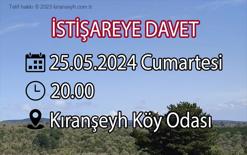 İstişare toplantısına davet başlıklı haber resmi