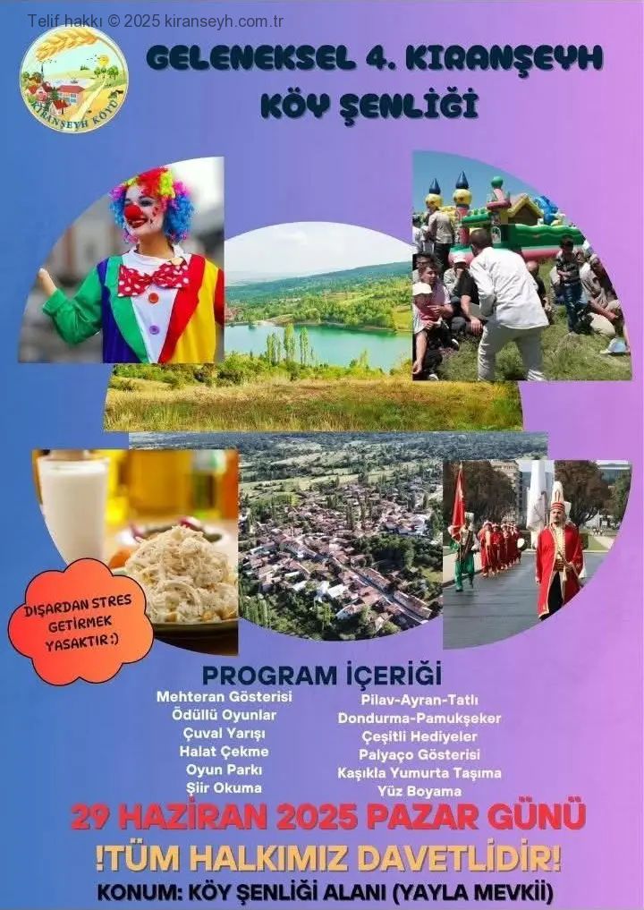 Geleneksel Kıranşeyh Köyü Şenliği 2025