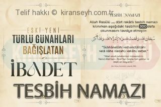 Tesbih Namazı nasıl kılınır? Resimli anlatım