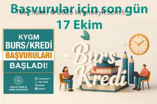 Kredi ve Yurtlar Genel Müdürlüğü Burs başvuruları başladı başlıklı haber resmi