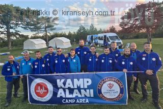 TDV Arama Kurtarma Ekibi Kıranşeyh Köyünde Kampa girdi başlıklı haber resmi