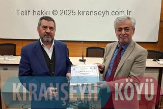 DPÜ İlahiyat Fakültesinden Ramazan Mercan'a Teşekkür belgesi