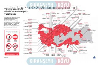 Ormanlara girişler yasaklandı başlıklı haber resmi