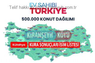 TOKİ Kütahya kura sonuçları açıklandı başlıklı haber resmi