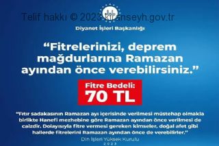 Fitrelerinizi deprem mağdurları için Ramazan ayı öncesinde de verebilirsiniz