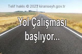 Yol çalışması başlıyor