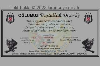 06.08.2023 tarihli sünnet daveti başlıklı haber resmi