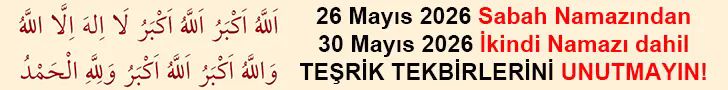 Teşrik Tekbirlerini Unutma!