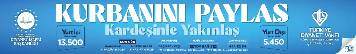 Türkiye Diyanet Vakfı Vekaleten Kurban Organizasyonu 2025 Türkiye Diyanet Vakfı Vekaleten Kurban Organizasyonu 2025